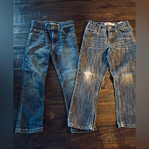 Boys 2PC Levi’s and Wrangler Jeans BUNDLE 5